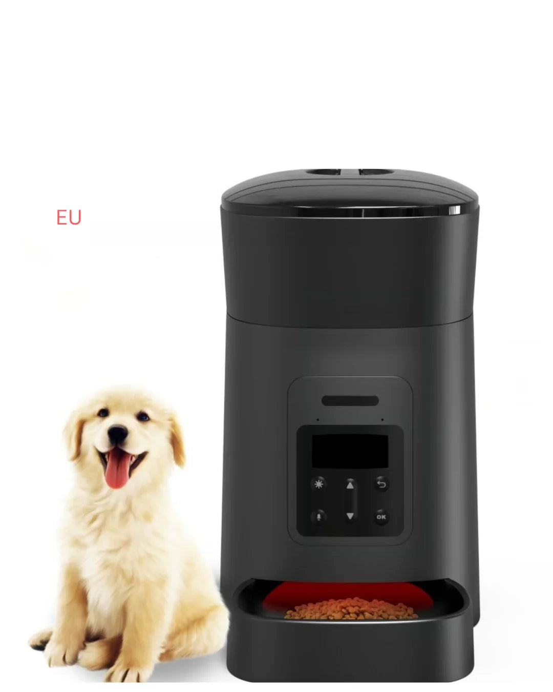 automatic dog feeder portion control dry kibble dispenser