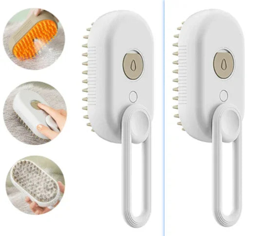 Electric Spray Cat Brush | 3-in-1 Pet Grooming Comb with Mist & Deshedding