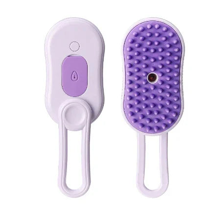 Electric Spray Cat Brush | 3-in-1 Pet Grooming Comb with Mist & Deshedding